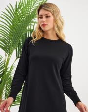 reklanlı kolları yırtmaçlı ve düğmeli tunik  7