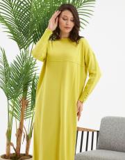 torba şerit detaylı elbise  17