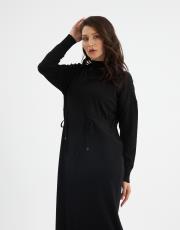 önü ip detaylı elbise  13