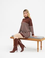 yarım balıkçı çizgili tunik 