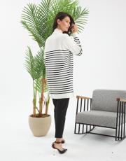 yarım balıkçı çizgili tunik  16