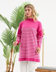 yarım balıkçı çizgili tunik  17