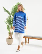 yarım balıkçı çizgili tunik  6